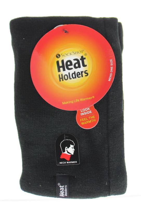 Heat Holders Mens Neck Warmer One Size Black