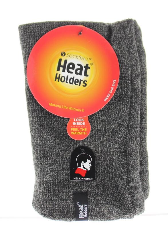 Heat Holders Mens Neck Warmer One Size Charcoal