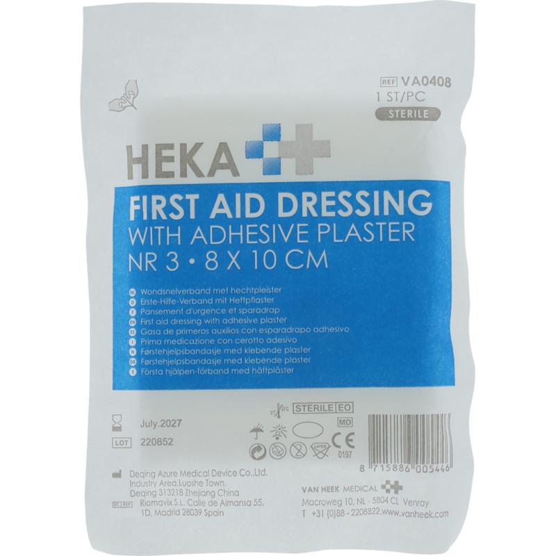 Heka Snelverband Nr. 3 8 X 10Cm Steriel