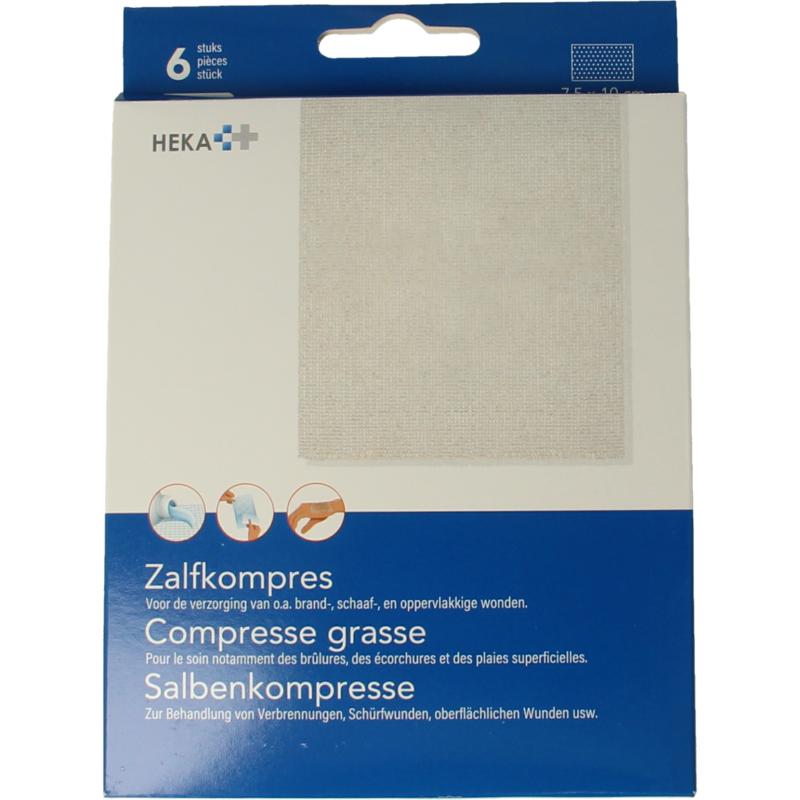 Heka Zalfkompres 7.5 X 10Cm Steriel