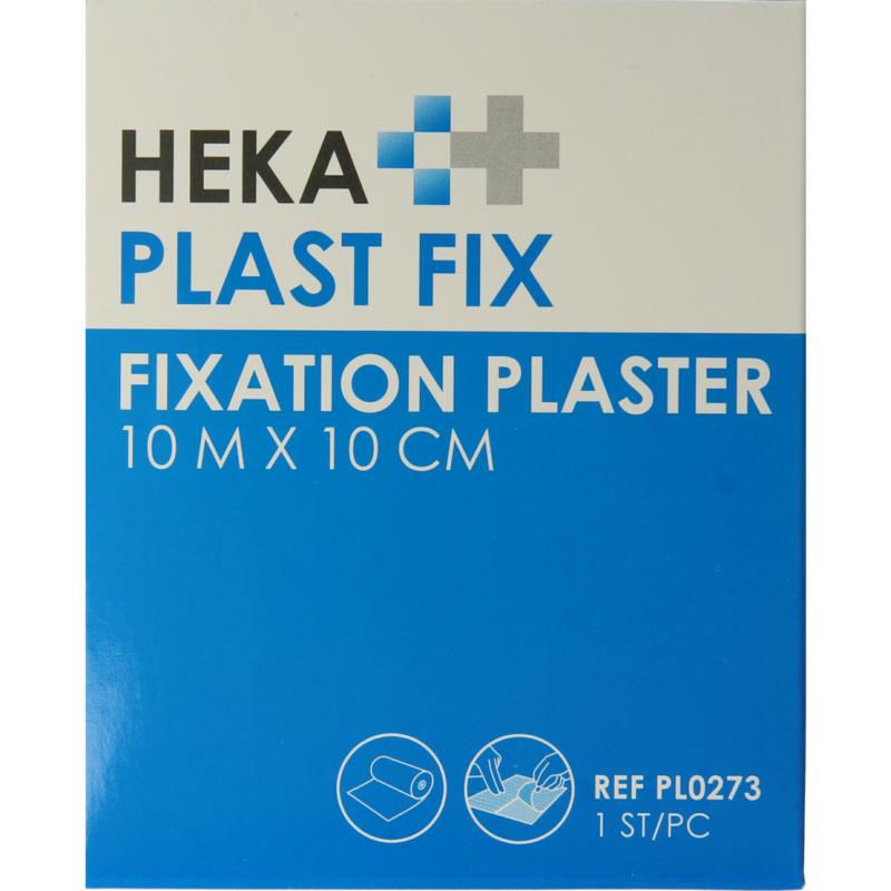 Hekaplast Fix Pleister 10M X 10Cm Met Schutvel