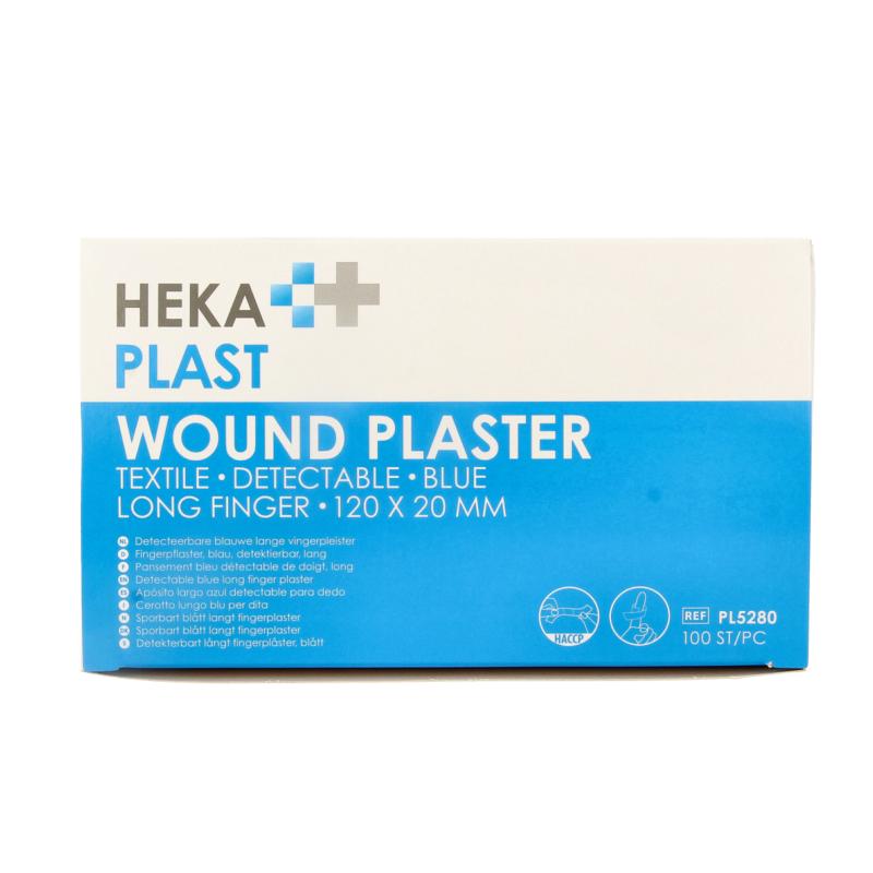 Hekaplast Vingerpleister Detectable 120 X 20 Haccp Elastisch