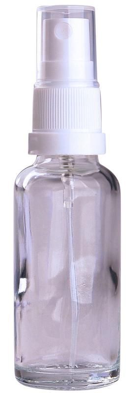 Helios Holland Glazen Helder Fles Met Witte Verstuiver 30Ml