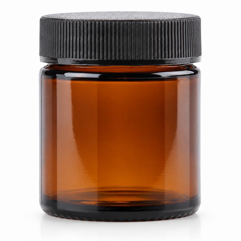 Helios Holland Zalfpotcremepot Incl Deksel Amber Bruin Glas 30Ml