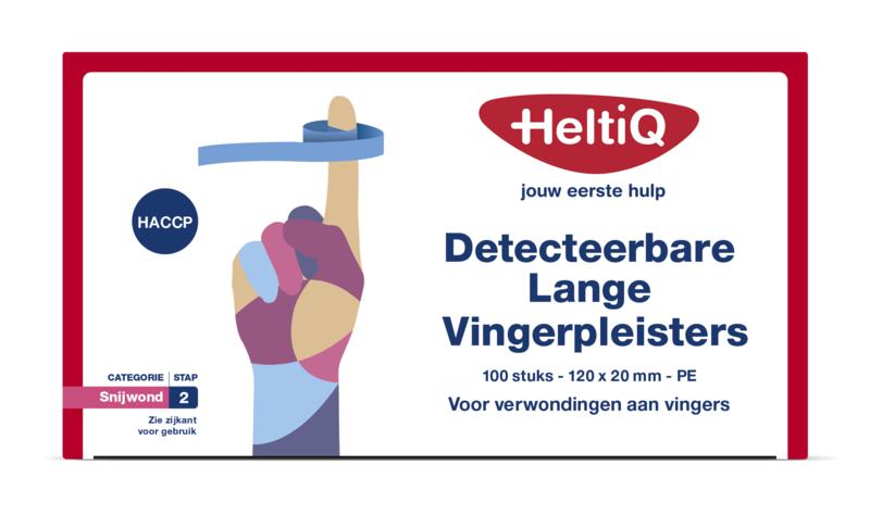 Heltiq Detect Vingerpleister Lang Pe 120 X 20Mm
