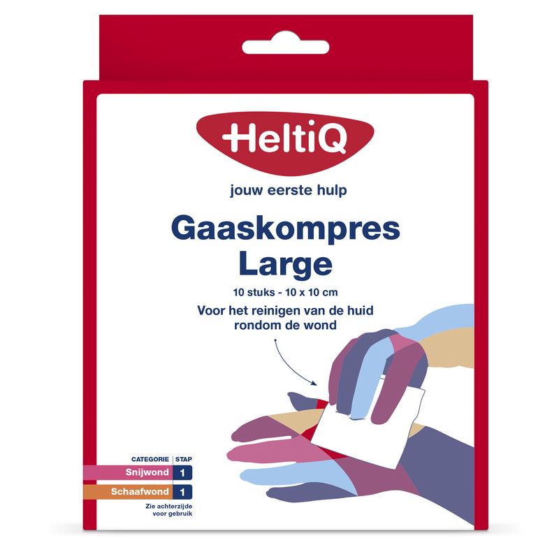 Heltiq Gaaskompressen 10 X 10Cm