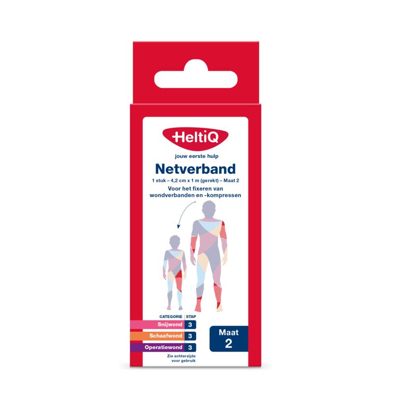 Heltiq Netverband 4,2Cm X 1M (Gerekt) Maat 2