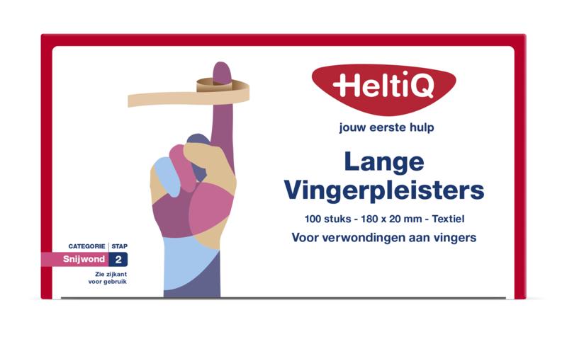 Heltiq Vingerpleister Lang Textiel 180 X 20Mm
