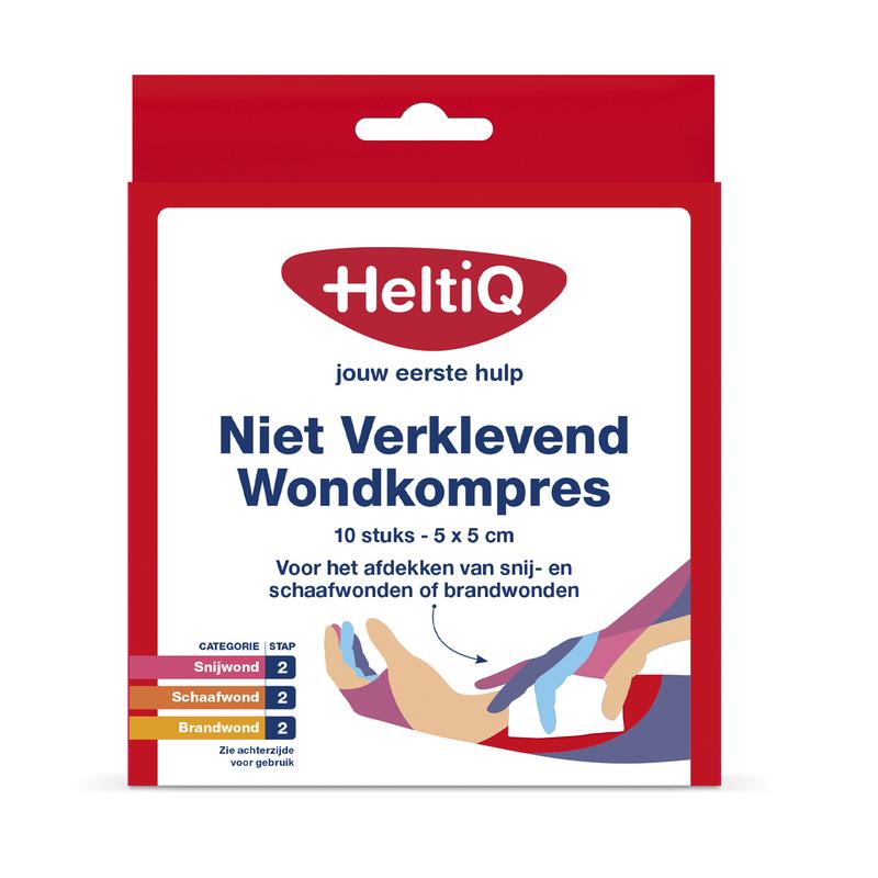 Heltiq Wondkompres 5 X 5 Niet Verklevend