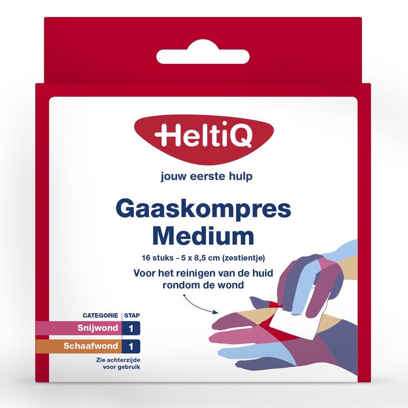 Gaaskompres 8.5X5 Heltiq
