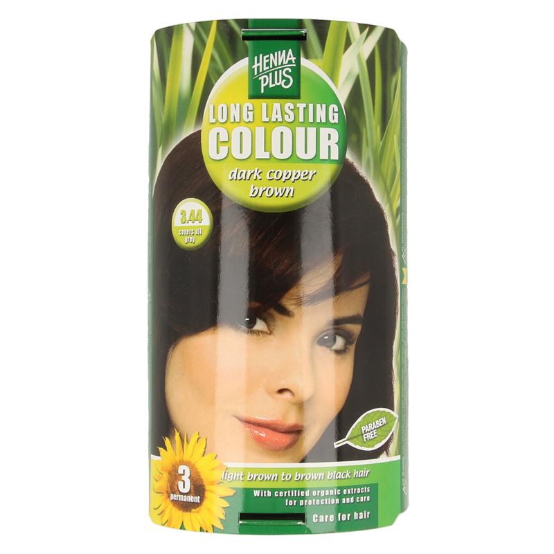 Henna Plus Long Lasting Colour 3.44 Dark Copper Brown
