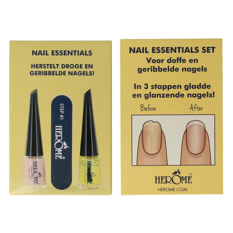 Herome Essentials Set Voor Droge & Geribbelde Nagels