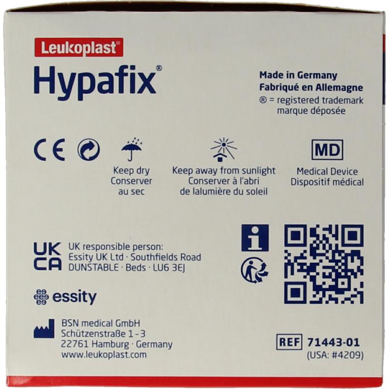 Hypafix Kleefvlies Hypoallergeen 10M X 5Cm