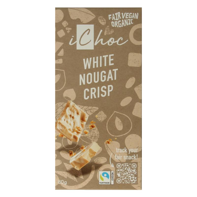 Ichoc White Nougat Crisp Vegan Bio