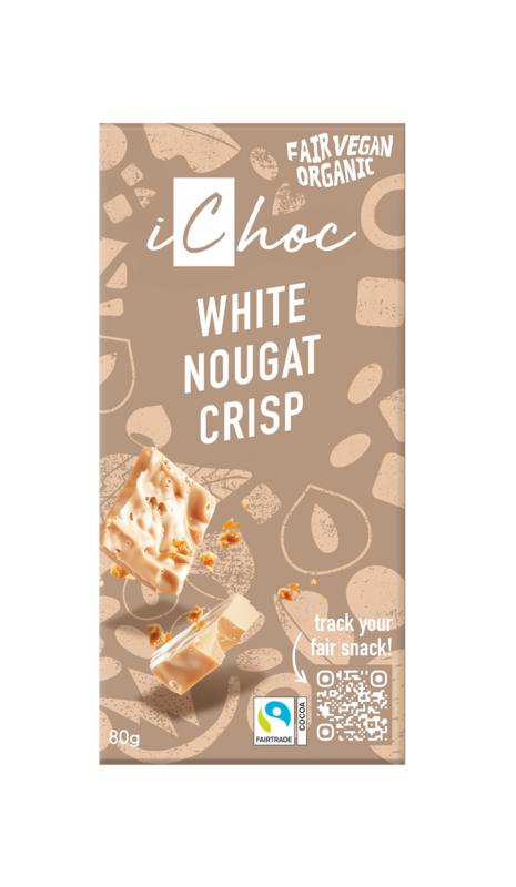 Ichoc White Nougat Crisp Vegan Bio