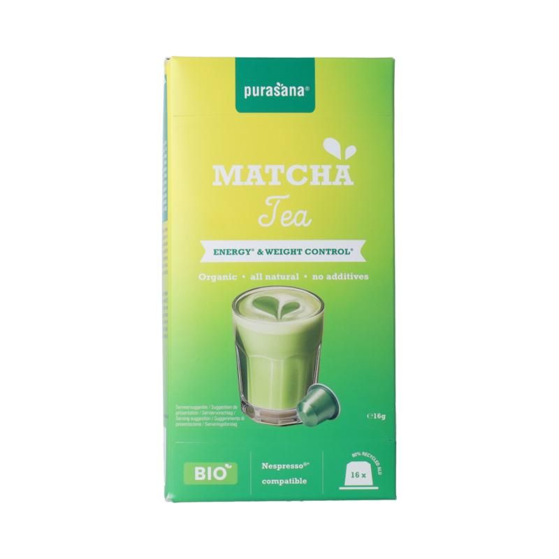 Instant Matcha Thee Capsules 16X1,5G Bio