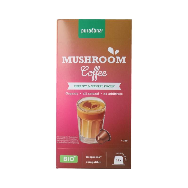Instant Mushroom Coffee Capsules 16X1,5G Bio