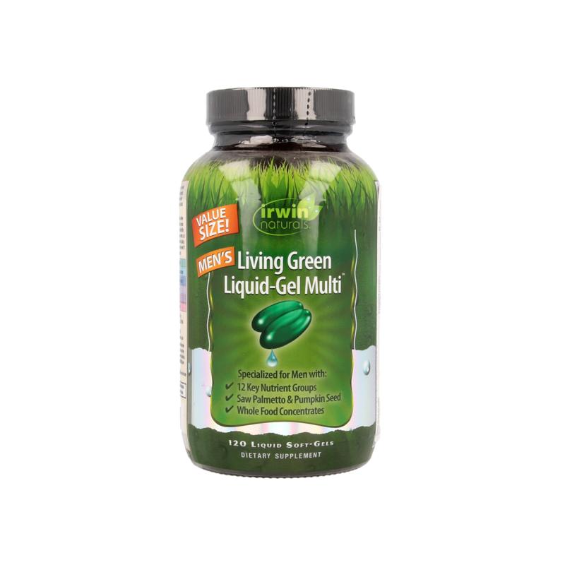 Irwin Naturals Living Green Liquid Gel Multi For Men
