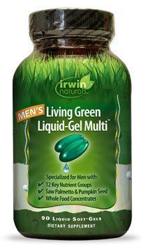 Irwin Naturals Living Green Liquid Gel Multi For Men