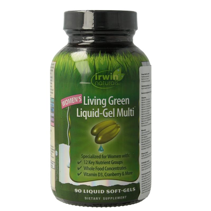 Irwin Naturals Living Green Liquid Gel Multi For Women