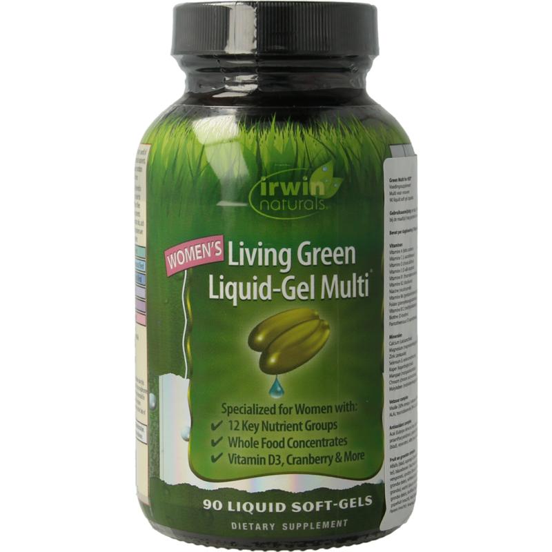 Irwin Naturals Living Green Liquid Gel Multi For Women