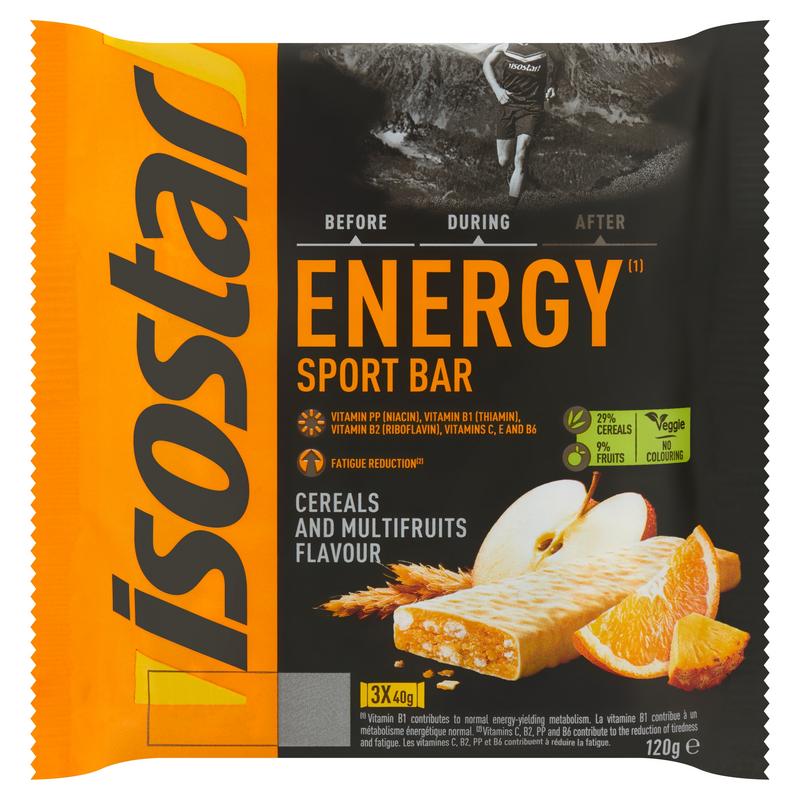Isostar Energy Sport Bar Cereals & Multifruits 3 Pack