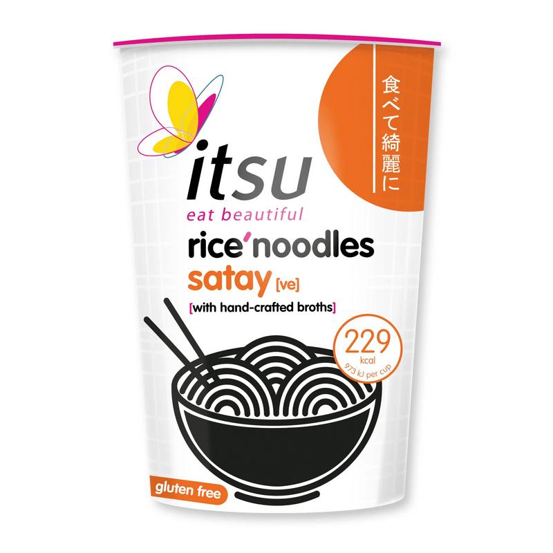 Itsu Satay Rice Noodles Cup Glutenvrij