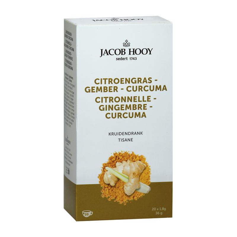 Jacob Hooy Citroengras Gember Curcuma Thee