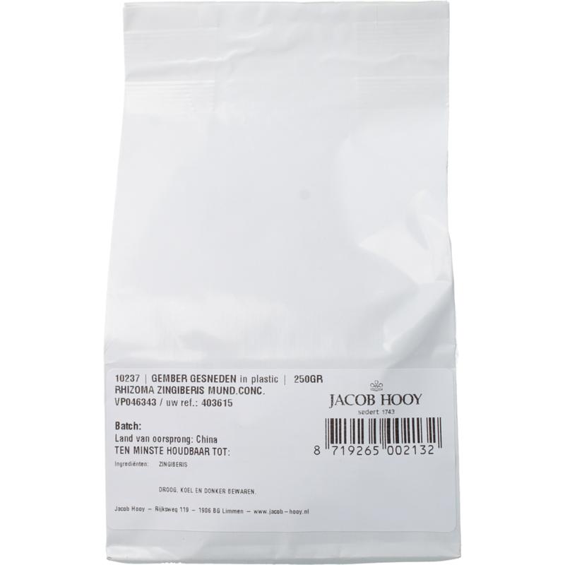 Jacob Hooy Gember Geschild Gesneden