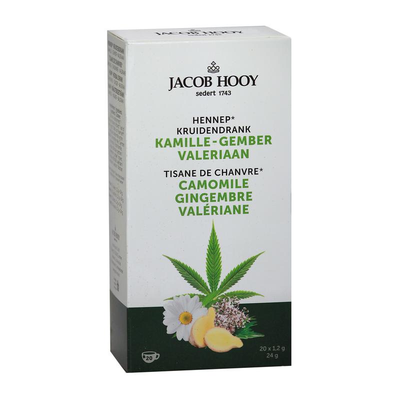 Jacob Hooy Hennep Kamille Gember Valeriaan Thee