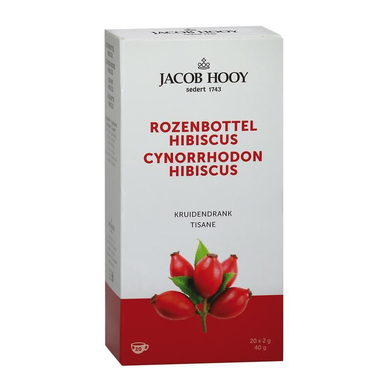Jacob Hooy Rozenbottel Hibiscus Thee Zakjes