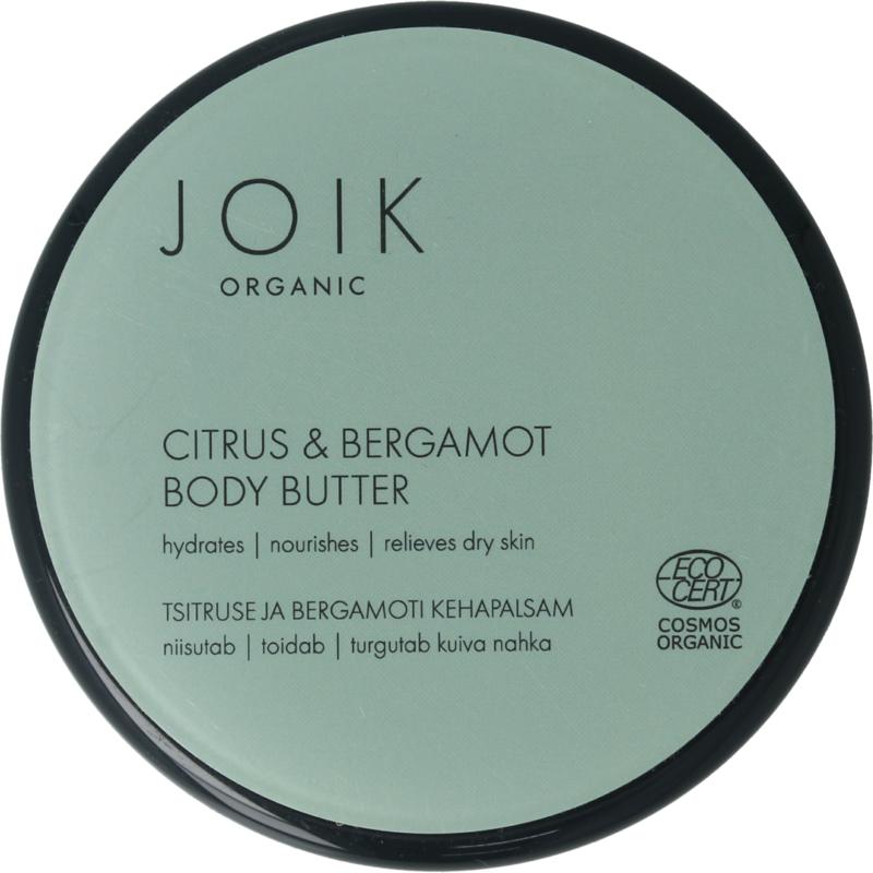 Joik Citrus & Bergamot Body Butter Organic Vegan