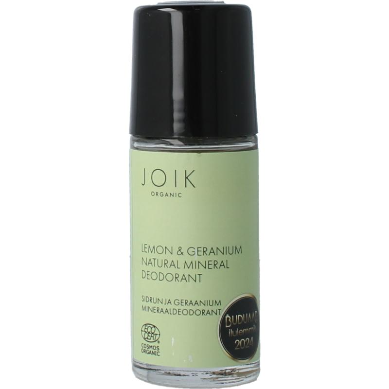 Joik Lemon & Geranium Mineral Deodorant Vegan