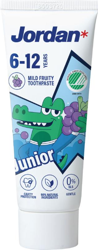 Jordan Tandpasta Junior 6-12 Jaar