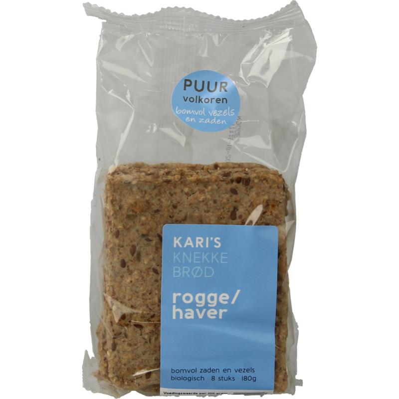 Kari's Crackers Knekkebrod Roggehaver Bio