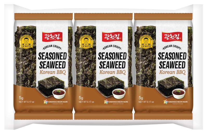 Kc Nori Zeewier Snack Bbq 3X5gram