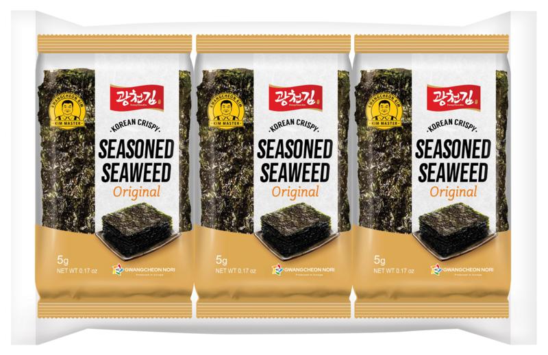 Kc Nori Zeewier Snack Original 3X5 Gram