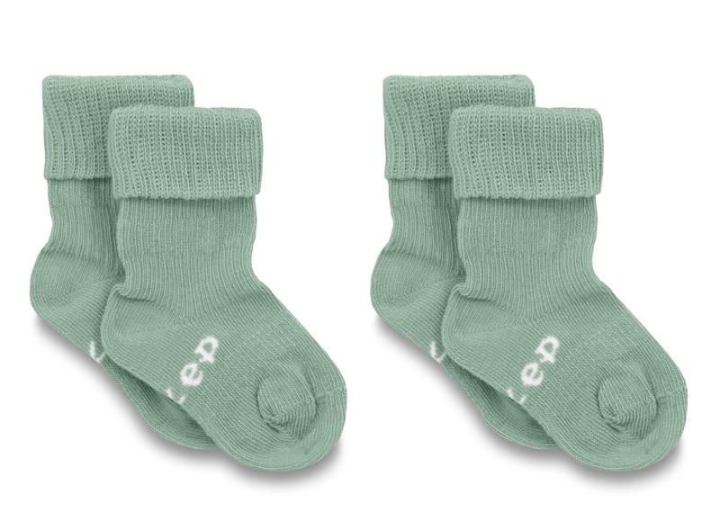 Kipkep Blijf Baby Sokjes 0-6 Mnd Pale Greengroen