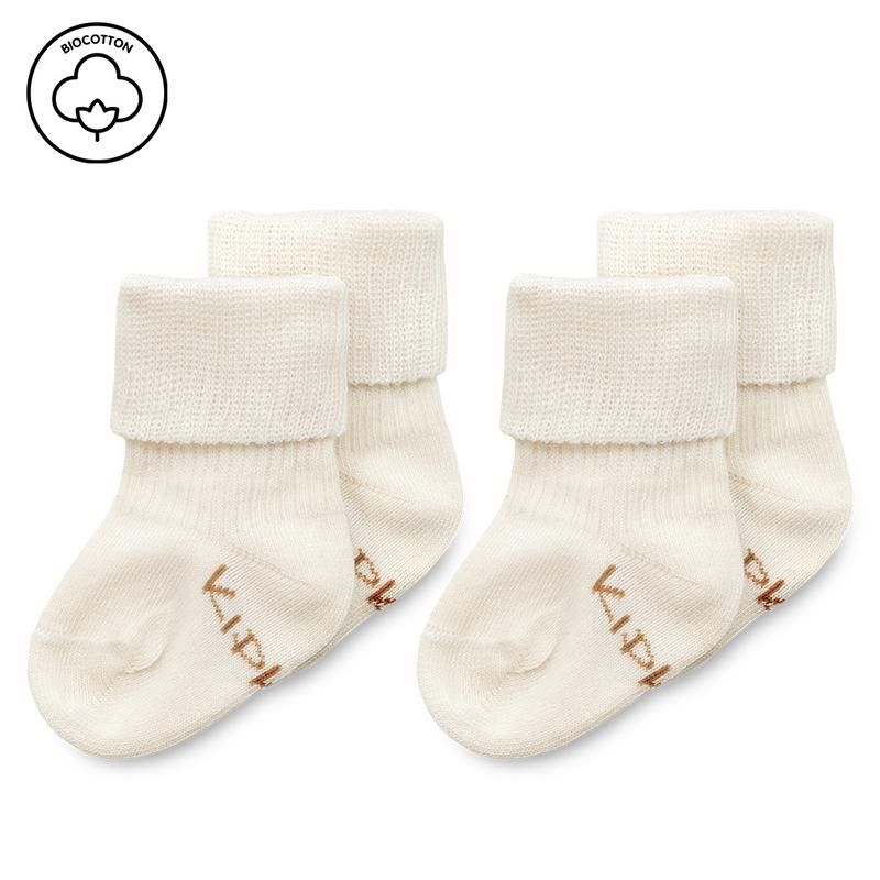 Kipkep Blijf Baby Sokjes Newborn Prematuur Offwhitewit