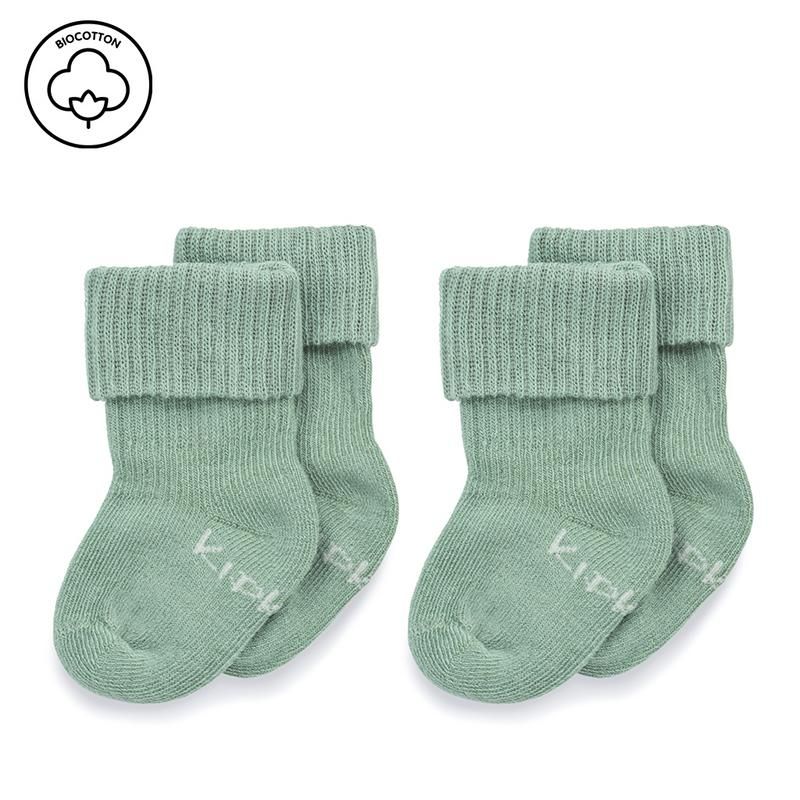 Kipkep Blijf Baby Sokjes Newborn Prematuur Pale Green
