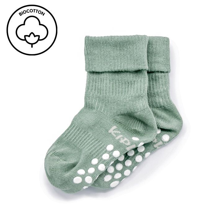 Kipkep Blijf Baby Sokken Antislip 18-24 Mnd Pale Green