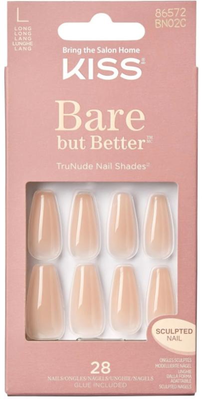 Kiss Bare But Better Nails Nude Drama