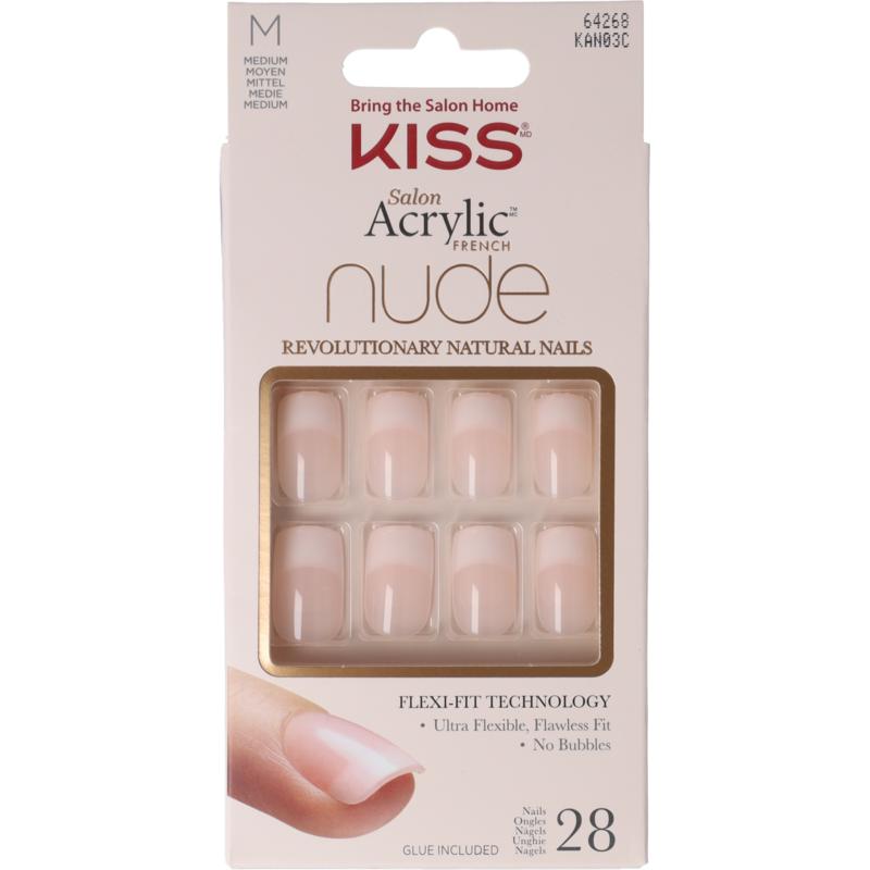 Kiss French Nude Acrylic Nails Cashmere