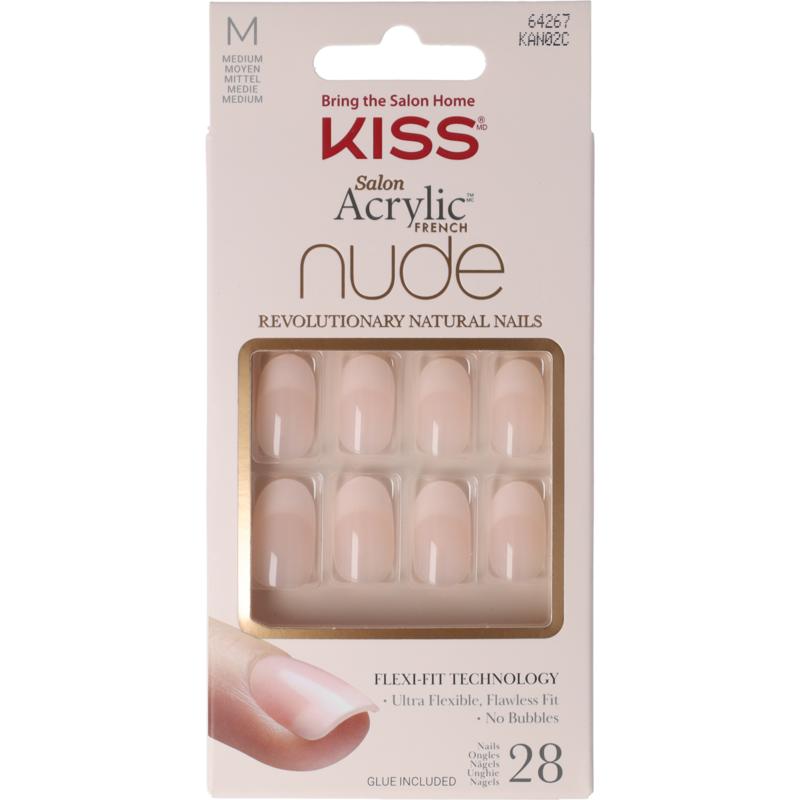 Kiss French Nude Acrylic Nails Graceful