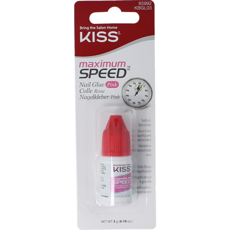 Kiss Nail Glue Max Speed Pink