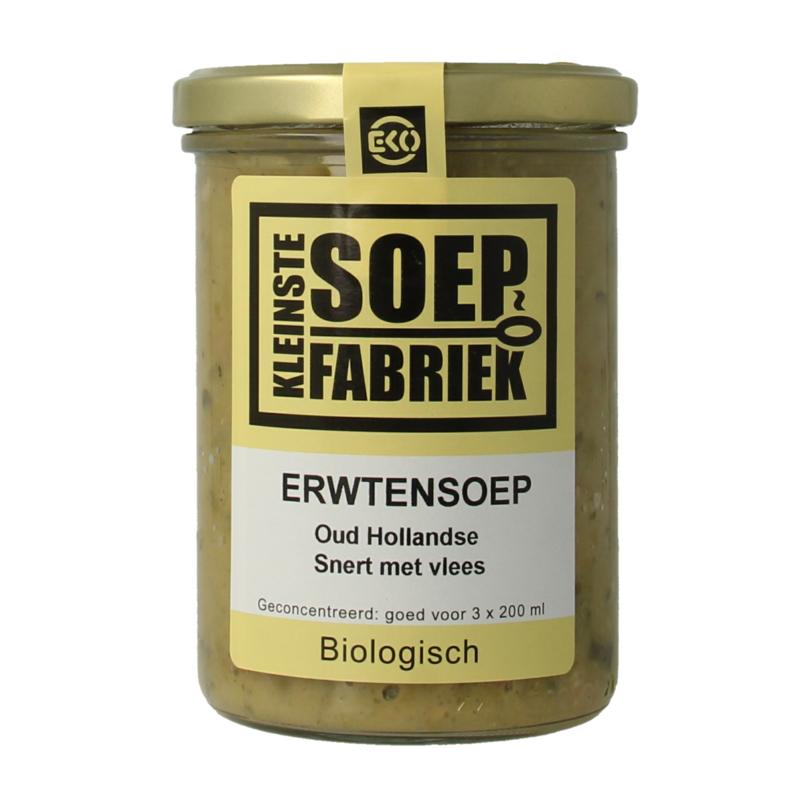 Kleinstesoepfabriek Erwtensoepsnert Met Vlees Bio
