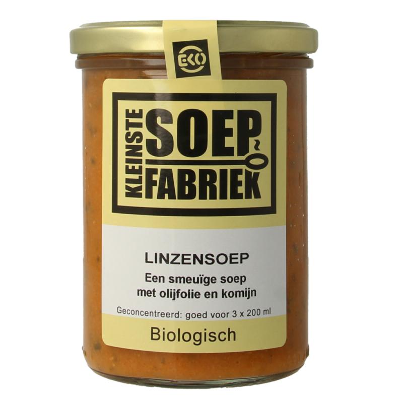 Kleinstesoepfabriek Linzensoep Bio