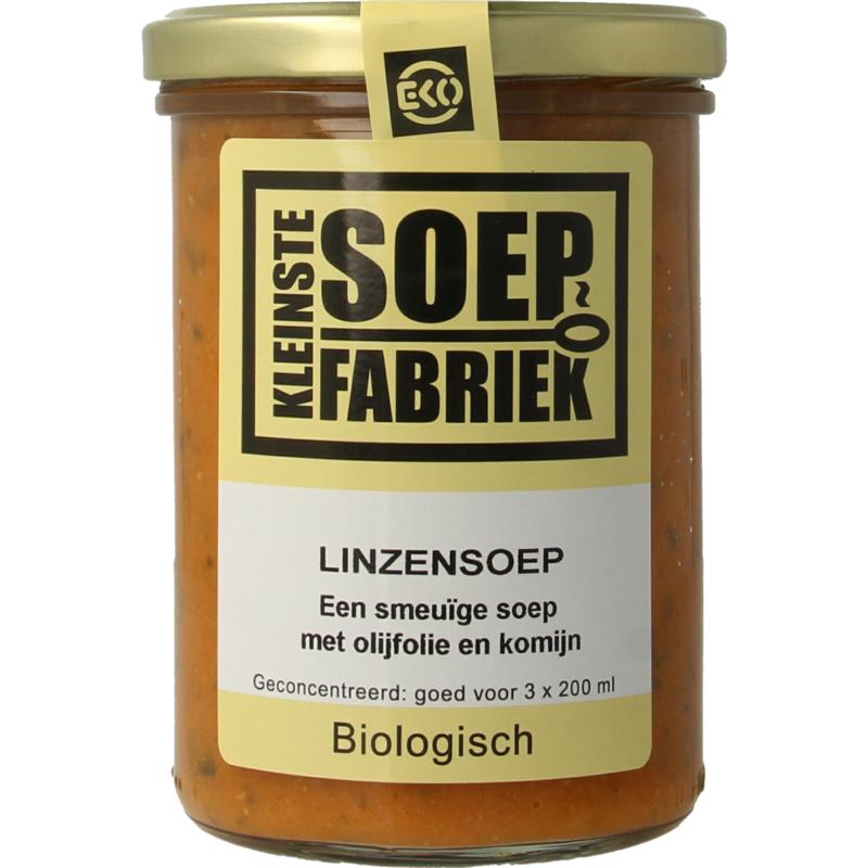 Kleinstesoepfabriek Linzensoep Bio