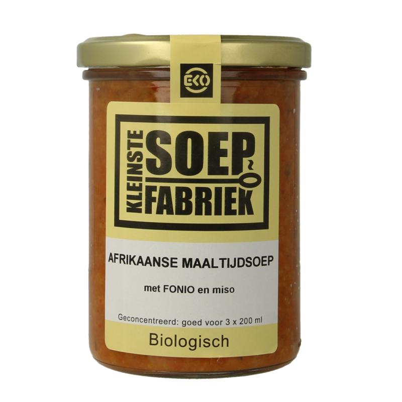 Kleinstesoepfabriek Afrikaanse Maaltijdsoep Met Fonio En Miso Bio
