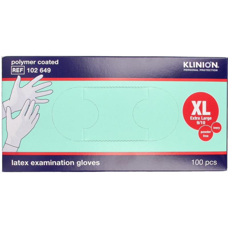 Klinion Onderzoekshandschoen Prot Latex Maat Xl Poedervrij